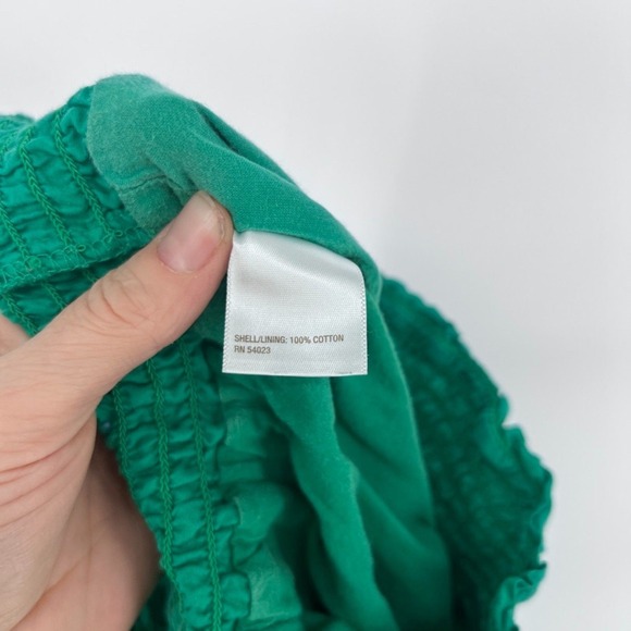 Old Navy Boho Ruffled Aline Smocked Waist Embroidered Floral Hem Skirt Size SM - Picture 8 of 9